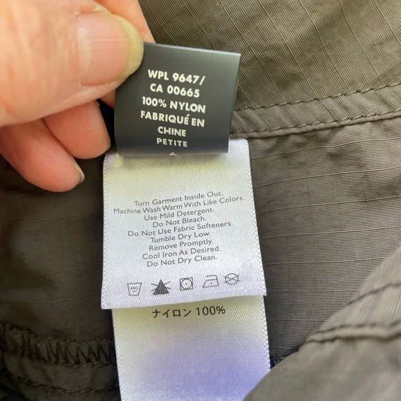 Eddie Bauer Sport Zip Off Convertible 5 Pocket Cargo Pants Size 6 Petite - Picture 9 of 11